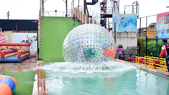 Experience activity Aqua Zorb at Della Adventure Park